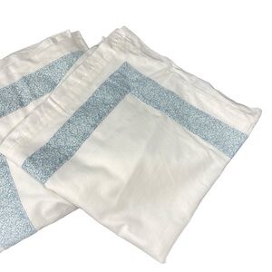 Laura Ashley printed euro pillow shams pair 27”